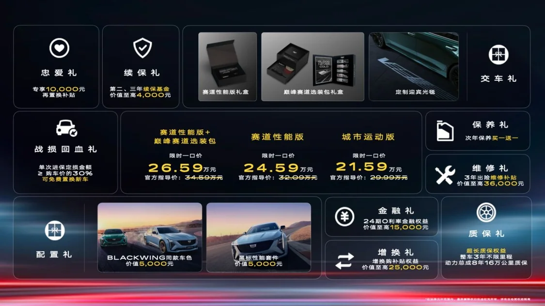 凱迪拉克全新CT5正式上市，限時(shí)一口價(jià)21.59萬元起
